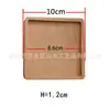 Posavasos Creativo de Madera Maciza Grabado de Logo Bandeja de Té Personalizada de Madera Soporte para Tazas Esterilla de Té Posavasos de Madera para Té Almohadilla Térmica Japonesa
