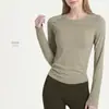 Ropa Blanca de Pilates Yoga Manga Larga Ajustada Transpirable Yoga Manga Larga Elástica Ceñida Ropa Deportiva Mujer Fitness Otoño