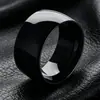 Anillo superancho de 12 mm bola interior y exterior anillo de acero de titanio 316 anillo para hombre y mujer anillo de acero de tungsteno superbrillante
