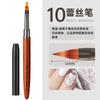 Fabricante de Pincéis para Pintura Fototerapia com Cabo de Sândalo para Manicures para Nail Art, Desenho de Linhas, Pintura de Flores, Sombreamento, Pincéis para Unhas Degradê Atacado