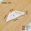 Hierro de Ángulo Fijo de Tres Lados Muebles Colgante Esquina Gabinete de Pared Código de Colgante de Hierro Triangular Pintura Blanca en Spray Accesorios para Colgar en la Pared Gancho
