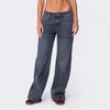 Otoño Americano Retro Sueltos de Pierna Ancha Hasta el Suelo Nuevos Pantalones de Pierna Ancha Talla Grande Pantalones de Mezclilla para Mujer