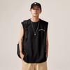 Chaleco de estilo americano para hombre, camiseta interior deportiva sin mangas versátil de color sólido de marca de moda de verano Ins