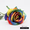 Parede de Flores Artificiais de Rosa de Haste Única Transfronteiriça Suprimentos para Decoração de Casamento Flores Artificiais Decoração de Casa Fundo Flores Artificiais