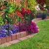 Jardín de Patio Valla de Hierro Forjado Valla Valla Pequeña Valla para Apartamento Pequeño Valla Metálica Huerto Valla Pequeña Barrera