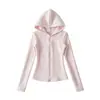 Chaqueta de Forro Polar Deportiva para Yoga Otoño e Invierno Nueva Engrosada Cálida Versátil Ajustada Adelgazante Superior Sudadera Casual para Mujer