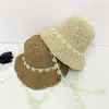 Nuevo Estilo Sombrero de Paja para Mujer Playa Costera Francés Moderno Verano Delgado Transpirable Encaje Hueco Pequeño Fresco Sombrilla Protección Solar