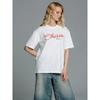 Novedad Verano 2025 Estilo Simple y Elegante Estampado de Letras Oversize Estilo Perezoso Tendencia Interesante Tops que Cubren la Carne para Mujer