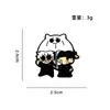Anime Japonés Jujutsu Kaisen Insignia de Anime Dibujo Animado Lindo Gojo Satoru Decoración para Mochila Ropa Interior Anti-Exposición