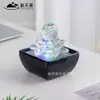 Ornamento Criativo de Vidro Lótus Água Corrente Atraindo Riqueza Entrada da Sala de Estar Circulação de Água Bola de Feng Shui Atrai Riqueza Decoração de Alto Padrão Mesa