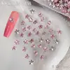 K9 Estrella de Cinco Puntas Fondo Puntiagudo Decoraciones para Uñas de Circonita Celebridad de Internet Super Brillantes Estrellas Pequeñas de Colores Estrella de Mar Decoraciones para Taladro de Uñas DIY
