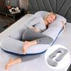 Almohada de Embarazo Amazon Protector de Cintura Almohada Inclinada para Dormir de Lado Almohada para Dormir de Embarazo en Forma de J Removible y Lavable Almohada de Embarazo Transfronteriza