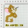 Accesorios para Zuecos DIY Tom y Jerry Flor para Zapato Hebilla de Zapato de Goma Suave Hebilla Decorativa Parche para Funda de Teléfono Móvil