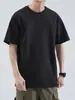 Camiseta de Manga Corta Estilo Americano 2026 para Hombre, Cuello Redondo, Corte Holgado, Versátil, Camisa Base Casual Blanca Pura, Top Delgado para Hombre