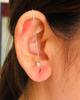 Brincos de Tarraxa Minimalistas com Detalhes em Diamante, Design de Folha Relâmpago, Brincos Helix para Mulheres, Design de Linha