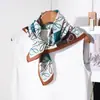 Bufanda Cuadrada de Lujo con Patrón de Espiga para Mujer, Bufanda de Seda Suave y Amigable con la Piel, Adecuada para Todas las Estaciones, Bufanda Decorativa Sencilla y Elegante para el Cuello y Chal