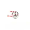 Cuentas de Acero Inoxidable con Agujero Pasante Cuentas Espaciadoras de Moda Accesorios para Joyería Collar Pulsera de Cuentas DIY Acero de Titanio Cuentas Sueltas Materiales Hechos a Mano
