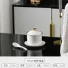 Tazón de cerámica impermeable para estofado de hotel con tapa estilo Palacio tazón para postre tazón superior para sopa vajilla superior olla para estofado tazón de golondrinas