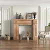 Estilo Americano Madeira Maciça Vintage Pousada Lareira Armário Decorativo Estilo Francês Europeu Simples Prateleira de Lareira Armazenamento Adereços para Fotografia de Casamento