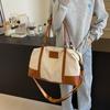 Bolso de mano simple de moda bolso de viaje 2024 nuevo bolso grande para equipaje de mano bolso de hombro para el día a día bolso de mano de contraste