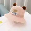 Chapéu de Proteção Solar para Bebês, Chapéu de Palha de Panda Fofo, Chapéu de Pescador Infantil, Proteção Solar, Proteção UV, Chapéu de Sol para Menina, Chapéu de Sol para Menino