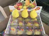 Juguete squishy de fruta para aliviar el estrés, juguete de simulación realista para aliviar el estrés y desahogarse, bloques de fruta coloridos rellenos de harina