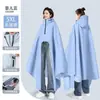 Poncho de Lluvia, Impermeable, Coche Eléctrico a Batería, Ropa Exterior Nueva para Adultos de Mujer Motocicleta, Estilo Largo, Especial Impermeable para Todo el Cuerpo
