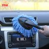 Plumero para Coche, Mopa Limpiadora de Coche, Cepillo de Cera de Cerdas Suaves, Mopa para Cera de Coche, Limpieza Nano de Microfibra