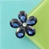 Nuevos Accesorios para Zuecos de Aleación Flor de Cinco Pétalos Gema de Cristal Decoración para Zapatos Materiales para Accesorios DIY