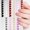 Glitter Francês Gel UV de Segunda Geração Adesivos de Manicure À Prova d'Água Longa Duração Semi-Cozidos Semi-Curados Adesivos de Unha Adesivos de Unha Clareadores