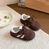 Sapatos Esportivos de Veludo para Crianças, Sapatos de Bebê de Solado Macio para Crianças Pequenas, Sapatos de Corrida Casuais Leves de Algodão para Meninas