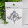 Rikalong Suministro Transfronterizo Pegatinas de Tatuaje Impermeables de Mandala Flor de Henna Mano Dorso Dedos Pegatinas de Tatuaje de Flor