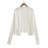 Cárdigan Top de Hombro Caído de Tencel para Mujer Verano 2025 Nuevo Estilo Perezoso de Lana Tencel Chaqueta Chal con Protección Solar