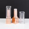 Tubo Vazio Eletrodepositado Ouro Rosa Transparente para Batom Embalagem de Material para Tubo de Brilho Labial Caseiro DIY de Alta Qualidade Tubo de Batom Tubo de Embalagem para Brilho Labial