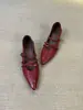 2026 Novos Sapatos Mary Jane Versáteis para o Dia a Dia com Fivela Única Salto Médio Bico Fino Retrô Francês Salto Grosso Sapatilhas Baixas para Mulheres