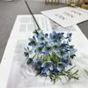 Hortensia de terciopelo Baizilian, flor artificial de una sola rama, decoración de boda de terciopelo, accesorios de fotografía, floristería, escaparate, paisaje