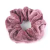 Elástico de veludo cor de doce, prendedor de cabelo feminino estilo francês vintage, anel de cabelo doce e versátil para coque, acessório de cabelo