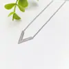 Collar de Acero Inoxidable para Mujer Joyería de Nicho Versátil Colgante de Cobre Cadena Elegante para Clavícula Joyería Cadena de Lujo Ligero