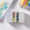 Caja de Pintura de Acuarela Sólida Caja Metálica de Acuarela 70% de descuento Paleta de Colores Portátil Caja Metálica Acuarela Lavable Multicolor Portátil