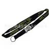 Alça jacquard de poliéster personalizada de fábrica, jacquard computadorizado de camada única com LOGO, cordão para crachá de peito,