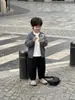 Chaqueta Suéter para Niños Otoño Nuevo 2026 Tejidos para Niños Pequeños Rayas Estilo Coreano Versátil Cárdigan Top para Bebé