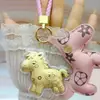 2026 Año del Caballo Amuleto de la Suerte de Oro Puro para Riqueza y Fortuna, Colgante de Oro para Teléfono, Llavero, Adorno Promocional para Tienda de Oro