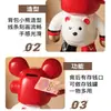 Cofrinho de Urso Violento Pintado à Mão Ornamento Decoração de Móvel de TV para Casa Moderno de Luxo Leve Fornecimento Direto da Fábrica