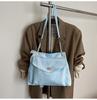 Bolso de Hombro Retro para Viajes de Mujer 2025 Nuevo Gran Capacidad Bolso Cruzado con Pañuelo de Seda Bolso de Cadena Bolso Tote Bolso de Mujer