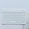 Adequado para Tablet Apple Teclado Bluetooth Tátil com Teclas Redondas Retro Adequado para Celulares iPad Huawei Modelo com Retroiluminação Colorida