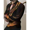 2026 Refrescante Business Casual Nova Camisa Solta Jacquard Toque de Alto Padrão Manga Longa AliExpress Amazon