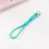 Cordão de pulso para celular trançado colorido ajustável, chaveiro com trava automática, bolsa de câmera, cordão anti-perda para boneca