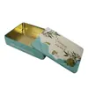 Caja de Embalaje Personalizada de Fabricante para Pasteles de Luna, Sellada a Prueba de Humedad, Hecha de Hojalata, Lata de Embalaje de Material Metálico, Forma Rectangular