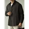 [Lyocell y Tencel] Camisa Japonesa de Alta Gama con Caída y Mangas Largas para Hombre Primavera 2025 Casual de Negocios