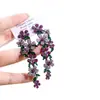 Agulha de Prata Moda Coreana Flor de Diamante Folha Borla Brincos Luxo Acessível Brincos de Alta Qualidade Design de Brincos Nicho